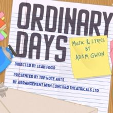 Top Note Arts To Present Virtual Production Of Adam Gwon's Musical ORDINARY DAYS