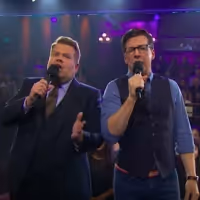 VIDEO: Sean Hayes & James Corden Sing About Not Wanting to Duet! Video