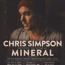 Chris Simpson to Perform MINERAL Songs Across U.S. Tour