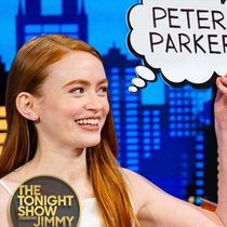 Sadie Sink Plays Spider-Man Comic Book Game With Jimmy Fallon