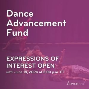 Submissions Now Open for Dance/NYC's Dance Advancement Fund