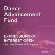 Submissions Now Open for Dance/NYC's Dance Advancement Fund
