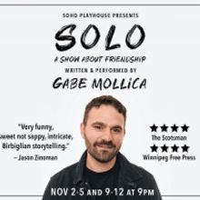 Comedian Gabe Mollica's SOLO to Make Off-Broadway Debut at Soho Playhouse in November