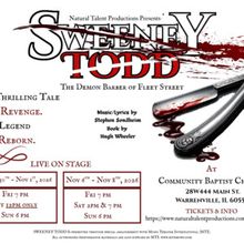 SWEENEY TODD: THE DEMON BARBER OF FLEET STREET to Open in Warrenville