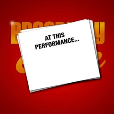 AT THIS PERFORMANCE... to Return to The Green Room 42 With Broadway Standbys