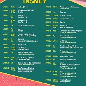 Full Lineup for Iconic Disney Films Featured on Freeform's '30 Days of Disney'…