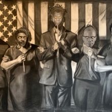 Tylonn J. Sawyer Creates Mural Depicting First African American Student To Attend U-M