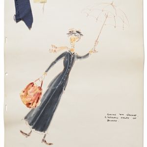 Original MARY POPPINS Costume Sketch Sells For $50,000