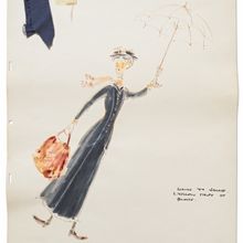 Original MARY POPPINS Costume Sketch Sells For $50,000