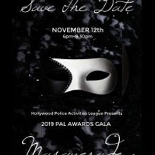 Hollywood PAL Announces Masquerade and Awards Gala