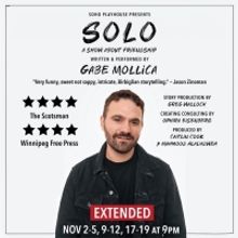 Gabe Mollica's SOLO: A SHOW ABOUT FRIENDSHIP Extended Off-Broadway
