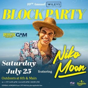 Niko Moon To Headline Wileys Block Party In July