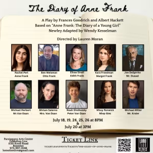 LoMotion Live to Present THE DIARY OF ANNE FRANK This Month