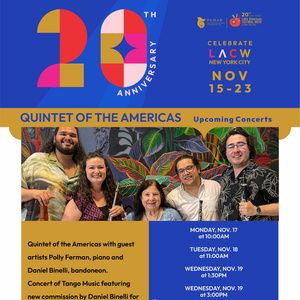 Quintet of the Americas Performs Concerts in Manhattan and Queens For Latin American…