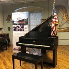 Steinway Baby Grand Piano From the Historic SS United States Now on Public Display…