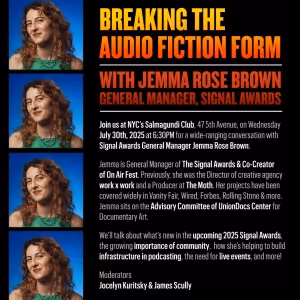Breaking The Audio Fiction Form to Continue With An Evening With The Signal Awards