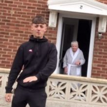 VIDEO: Teen Performs TikTok Dance With His Grandma While Social Distancing