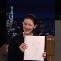 Gracie Abrams Draws a Blind-Contour Portrait of Jimmy Fallon on THE TONIGHT SHOW
