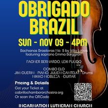 Cabrillo Chamber Orchestra to Present OBRIGADO BRAZIL, Celebration Of Brazilian Music