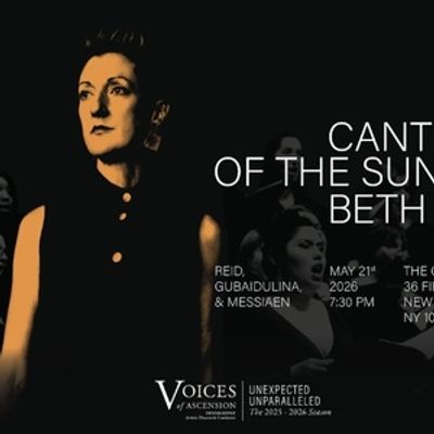 CANTICLE OF THE SUN To Be Presented By Voices Of Ascension In World And Regional Premieres
