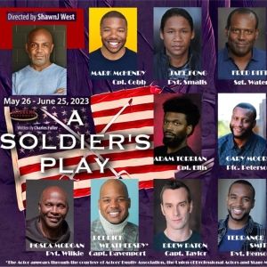 Cast Set for A SOLDIER'S PLAY At Altarena Playhouse