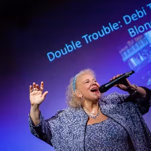 Review: Debi Toni Serves Laughs and Vocals With DOUBLE TROUBLE at Don't Tell Mama