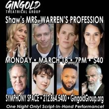 MRS. WARREN'S PROFESSION to be Presented as Part of Gingold Theatrical Group's PROJEC