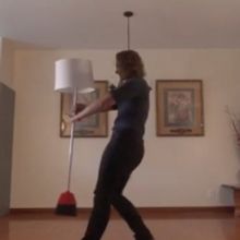 VIDEO: Retired Dancer Recreates DIRTY DANCING Scene With a Lamp