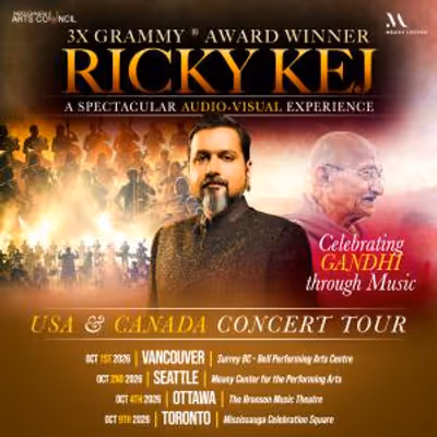 Ricky Kej to Tour USA and Canada With Gandhi Tribute