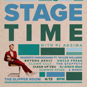 STAGE TIME SPECTACULAR to Return to NYC's Slipper Room with Okieriete Onaodowan