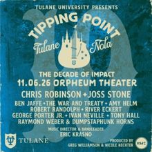 THE TIPPING POINT to Mark 10th Anniversary With Chris Robinson, Joss Stone