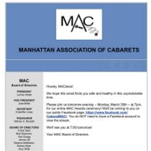 BWW Feature: MAC AWARDS Will Be Announced Live Via Facebook Monday. March 30th at 7…