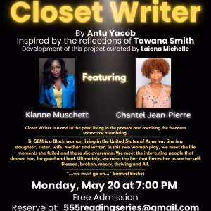 CLOSET WRITER Staged Reading to be Presented at Theater555