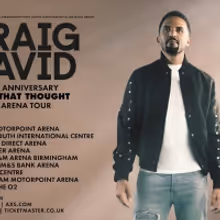 Craig David Announces 2020 Arena Tour