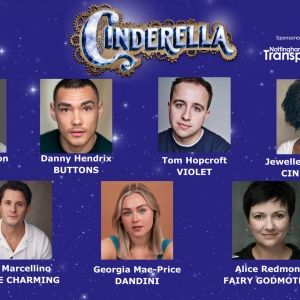 Cast Set For CINDERELLA Panto at Nottingham Playhouse
