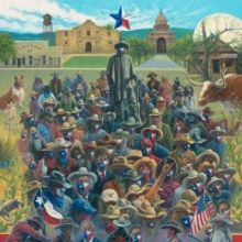 Artist Jack Terry Creates TEXAS MASKUERADE PARTY Painting in Support of Public Awaren