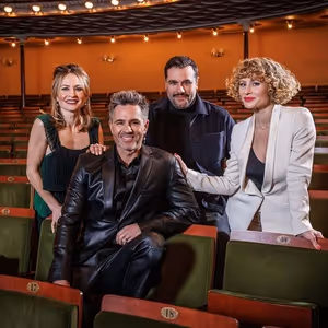 Interview: Peter Jöback, Ellen Lindblad, Hanna Lindblad and Edward af Sillén of…