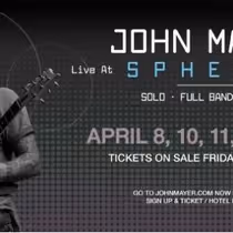 John Mayer to Perform Live at Sphere in April 2027