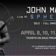 John Mayer to Perform Live at Sphere in April 2027