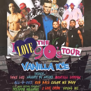 Vanilla Ice to Headline the I LOVE THE 90S Tour in 2025