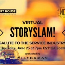 Tune in to Virtual Story Slam - SALUTE TO THE SERVICE INDUSTRY