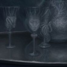 ETCHED GLASS DECANTER Comes to Theater 555 in April