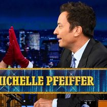 Michelle Pfeiffer Faces Off Against Jimmy Fallon in Fast-Talking Jinx Challenge