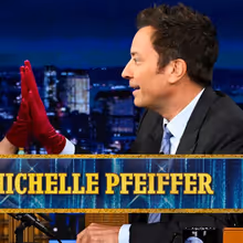 Michelle Pfeiffer Faces Off Against Jimmy Fallon in Fast-Talking Jinx Challenge