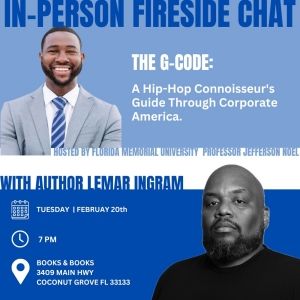 Fireside Chat with Author Lemar Ingram at Books & Books: Exploring "The G-Code: A…