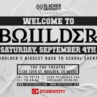 WELCOME TO BOULDER Announced This September at Fox Theatre