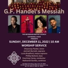 Harlem's Abyssinian Baptist Church to Present G.F. Handel's MESSIAH