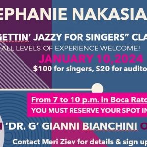 Jazz Artist Stephanie Nakasian To Hold Master Class In Boca Raton