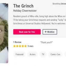 Universal Studios Hollywood Teams With Cameo To Bring Video Greetings From The Grinch
