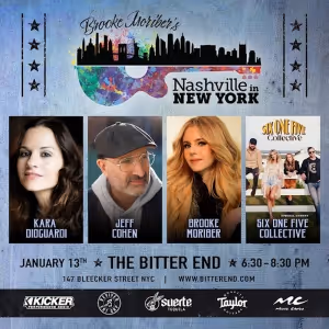 Brooke Moriber's NASHVILLE IN NEW YORK Set to Debut at The Bitter End in January